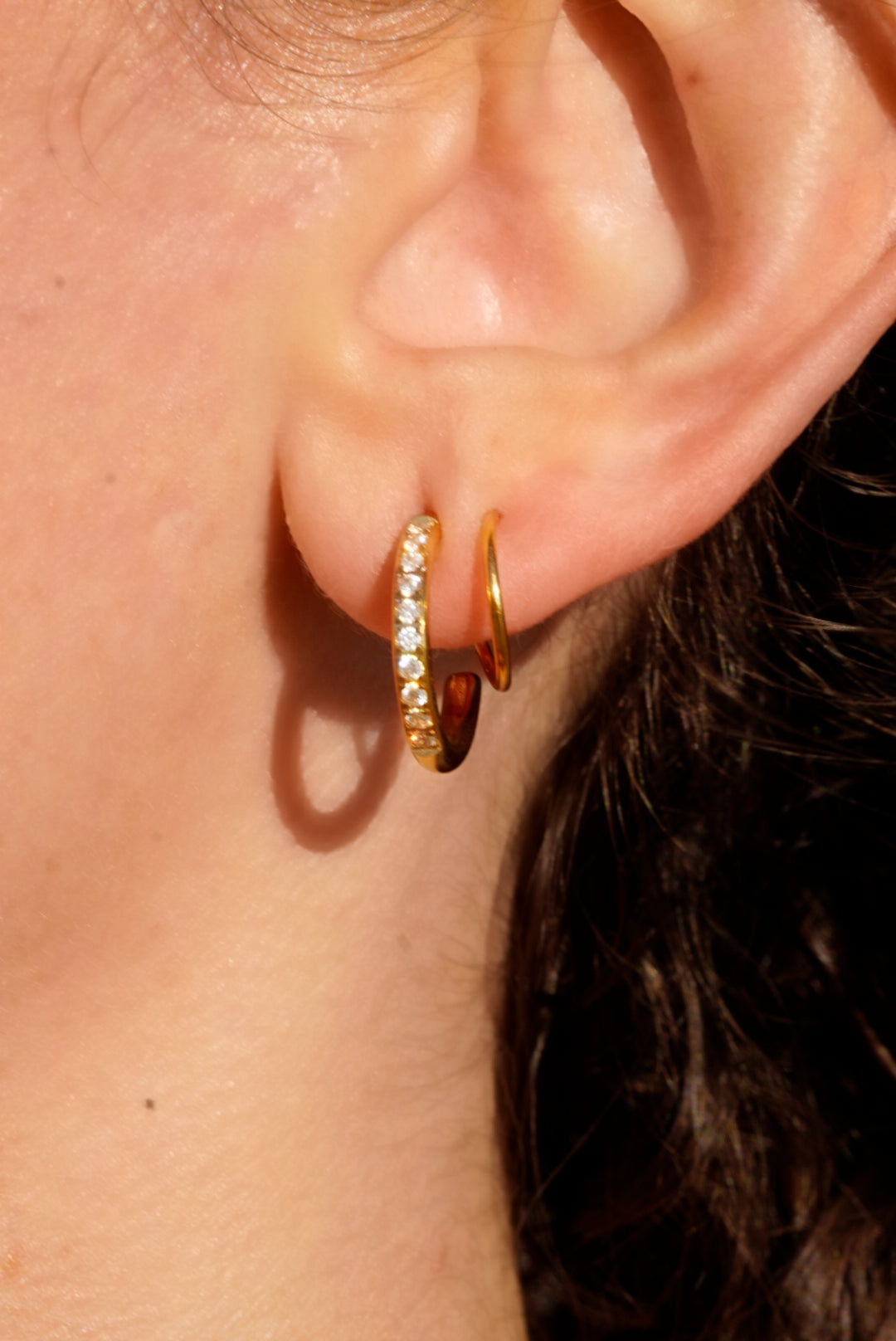 Double Twist Hoop Earring