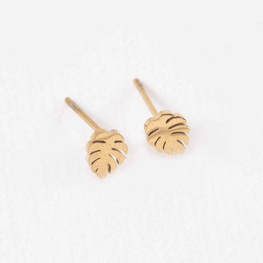 Mini Palm Stud Earrings