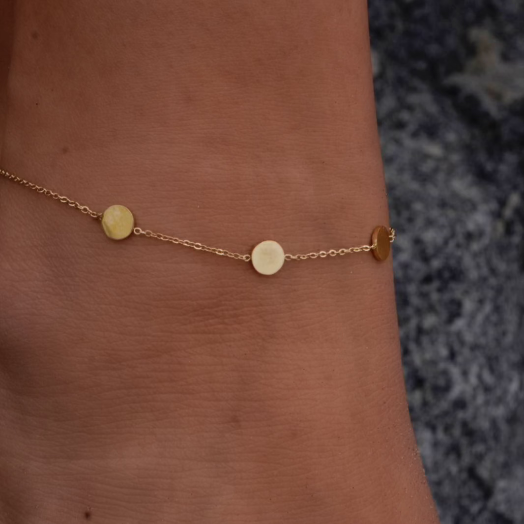 Disc Trio Anklet