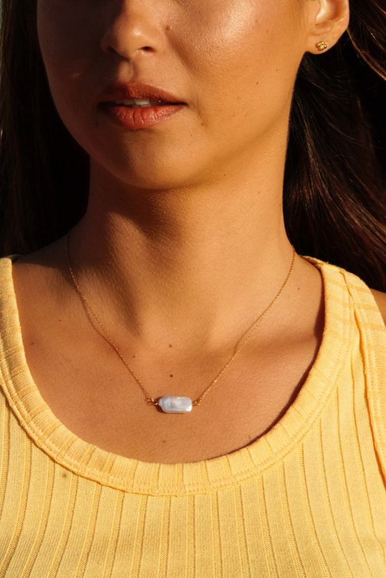 Ocean Pearl Pendant Necklace