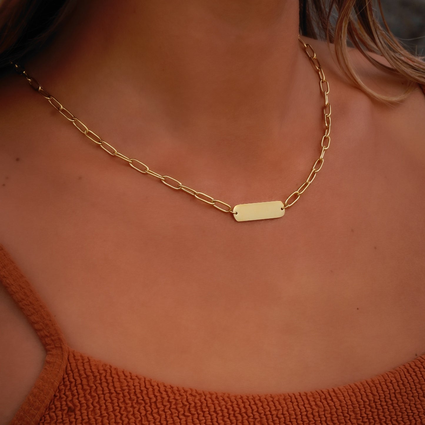 Sofia Plated Chain Necklace