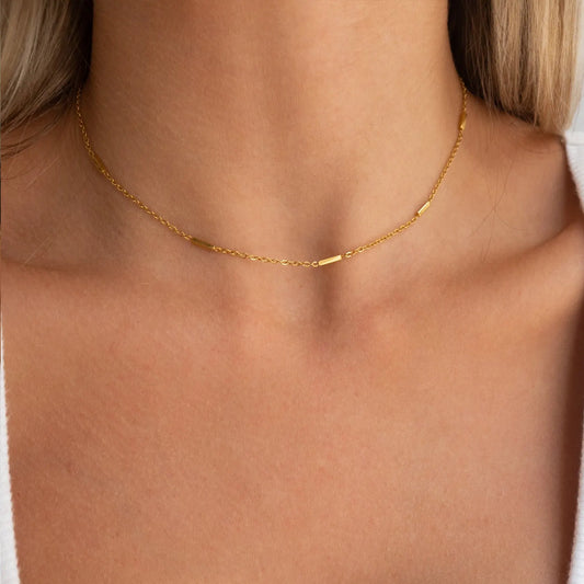 Golden Bars Choker