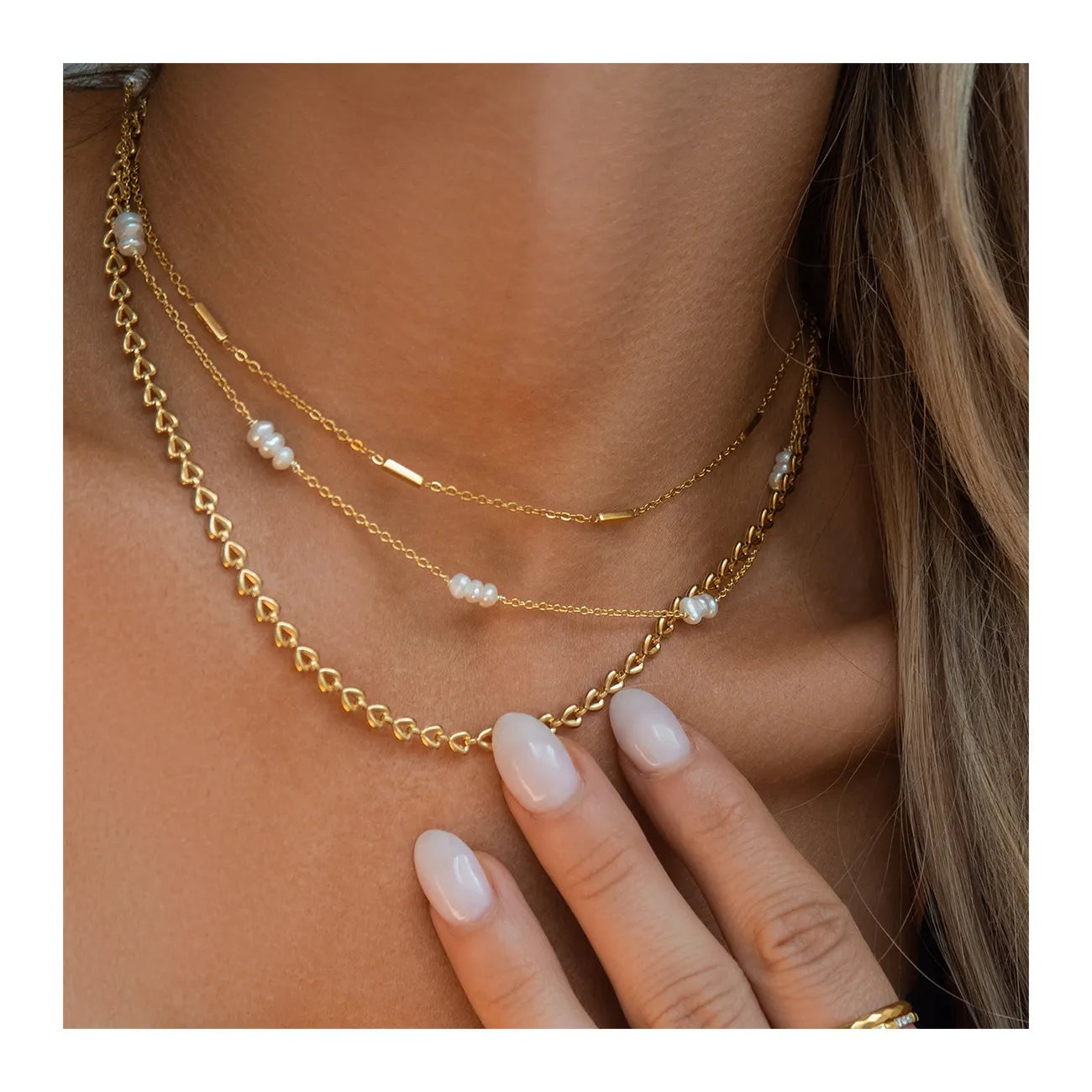 Golden Bars Choker