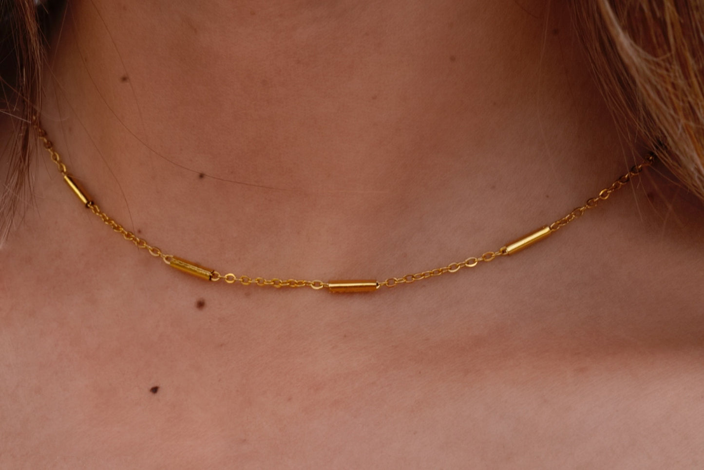 Golden Bars Choker