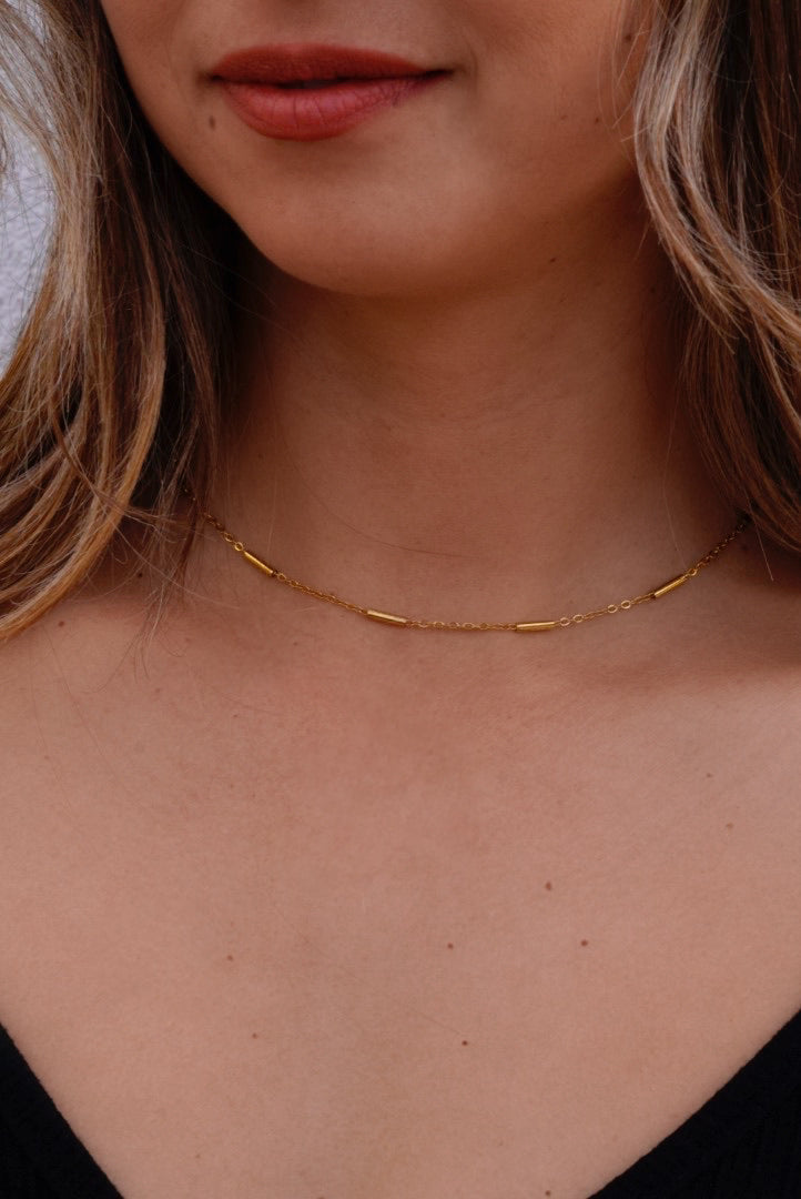 Golden Bars Choker