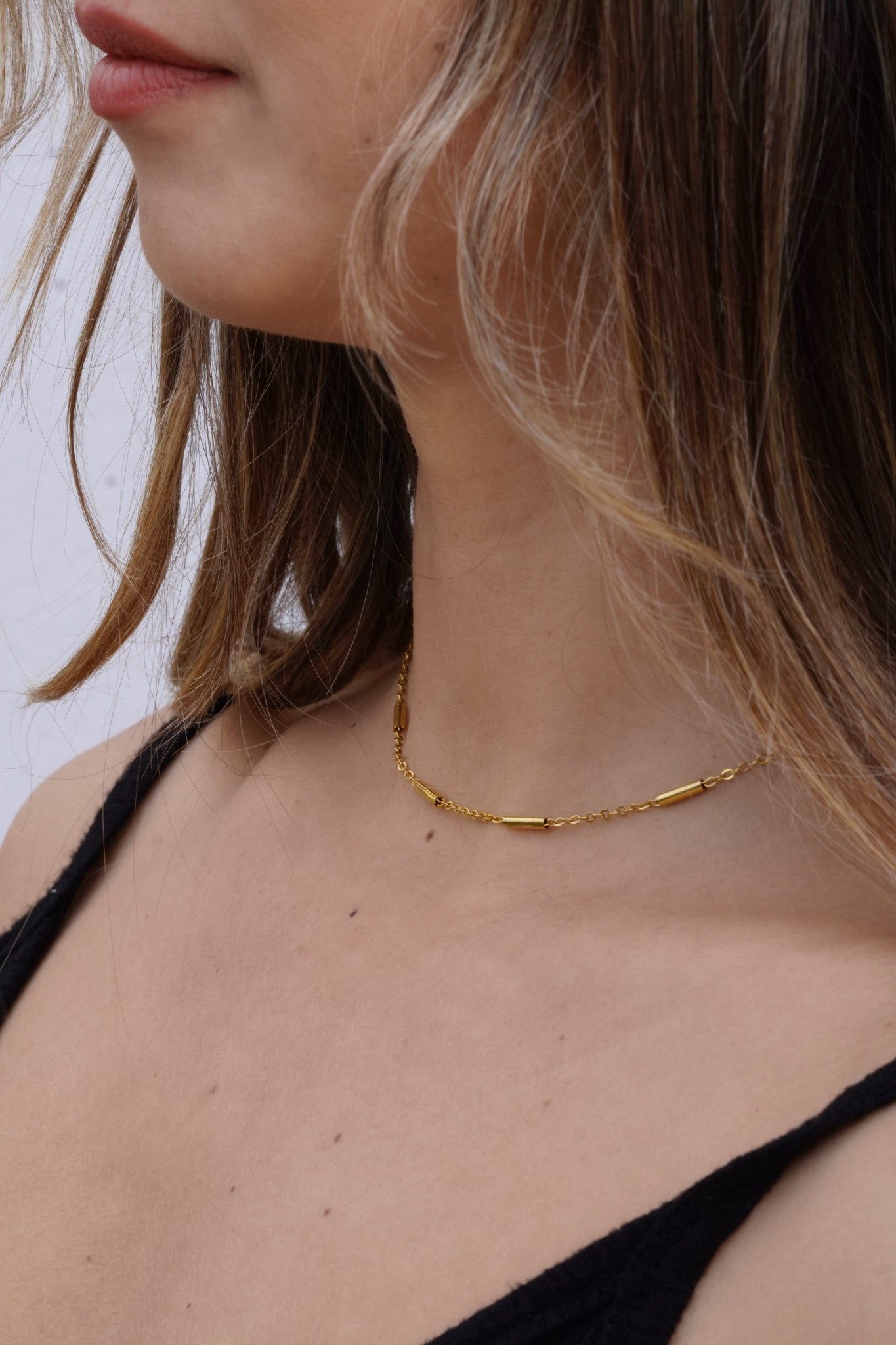 Golden Bars Choker